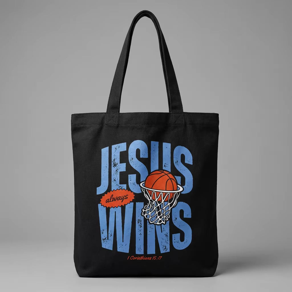 Jesus Always Wins Tote