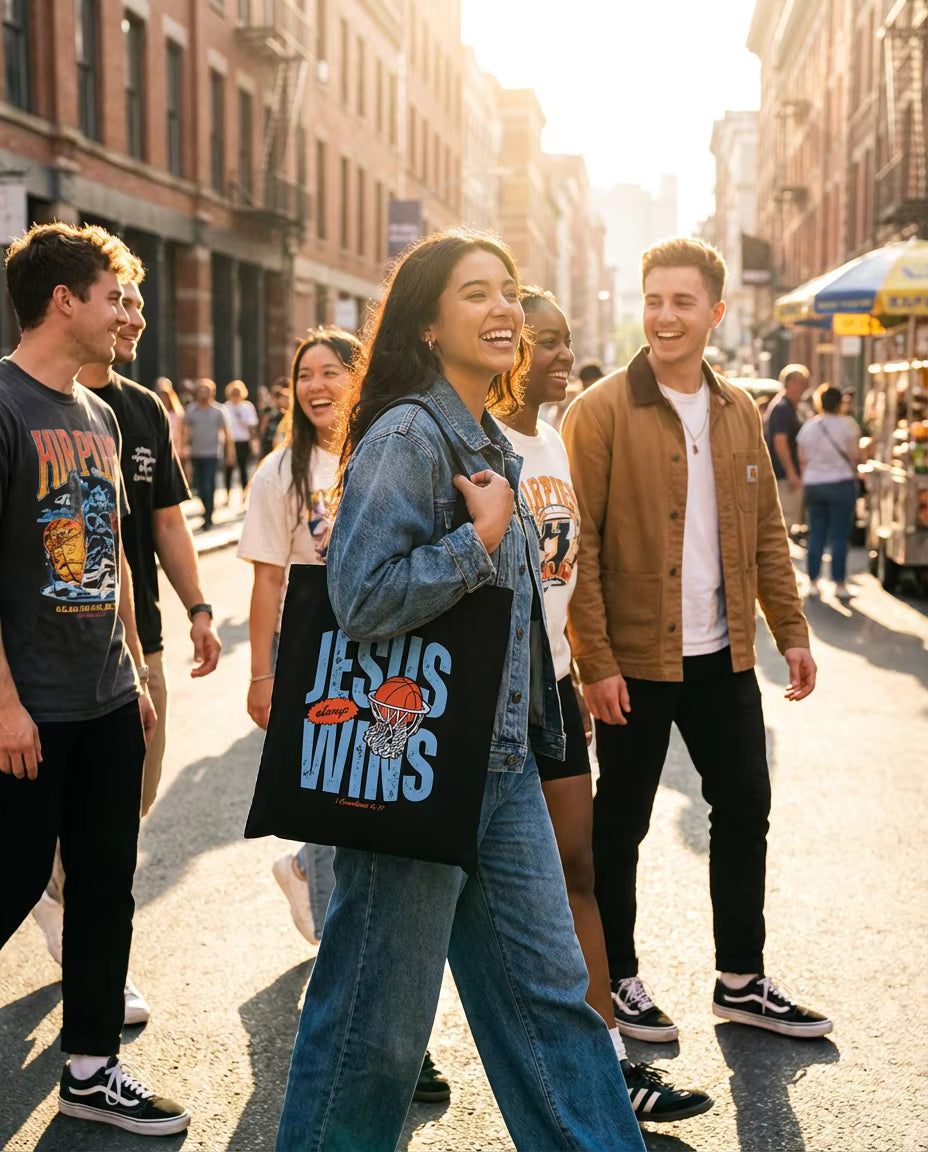 Jesus Always Wins Tote