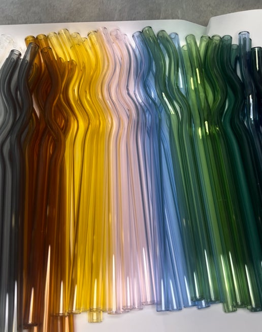 Wavy Glass Straw